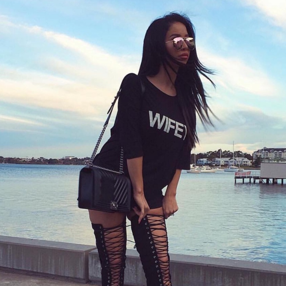 Black Oversized T-Shirt Dress